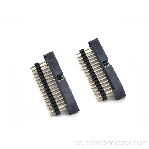 Conector de encabezado de caja de tono de 2.0 mm recto